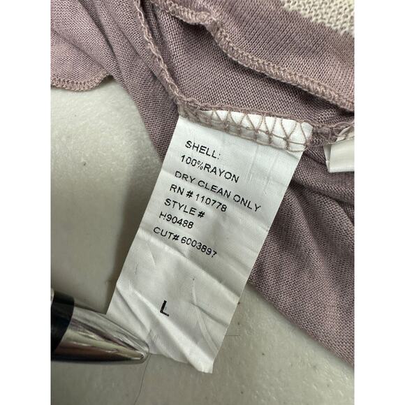 Anthropologie Hazel Boho Top Purple Floral Lace Button Up - Picture 4 of 6